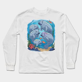 Manatees Long Sleeve T-Shirt